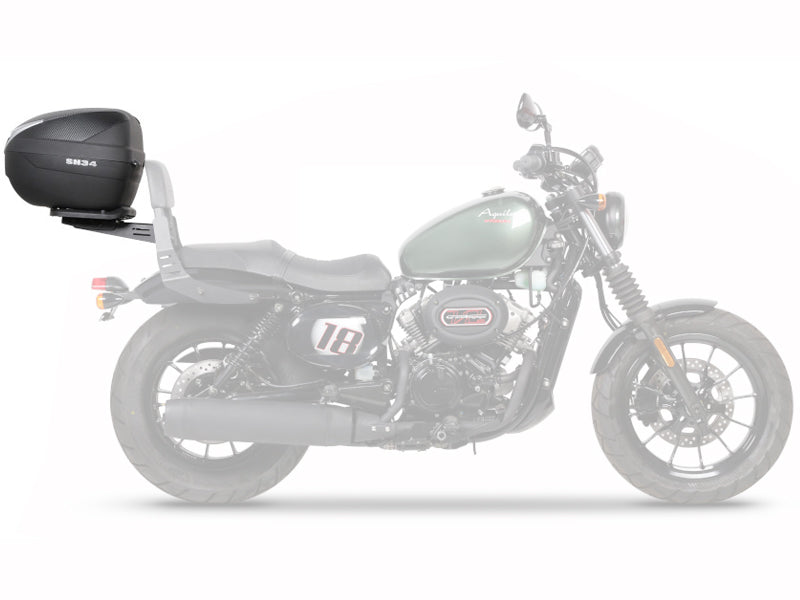 SISSYBAR Per Royal Enfield Super Meteor 650 - Schienale Passeggero Con Fissaggio Per Portapacchi, Design Barcellona - Foto 3