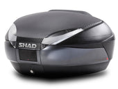 SHAD SH48 Top Box Black / Dark Grey inc Backrest And Carbon Cover