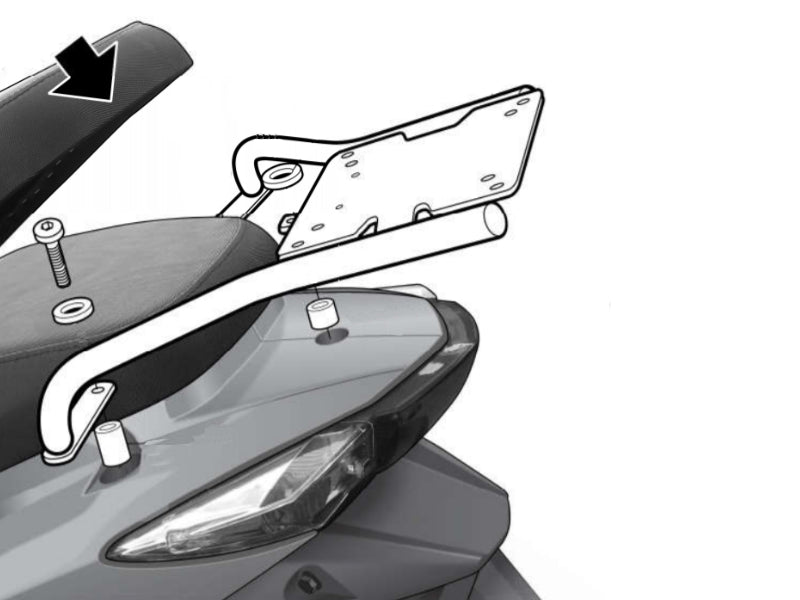 Kymco Agility 125 RS (10-25) SHAD Top Box Fitting Kit – SHAD UK